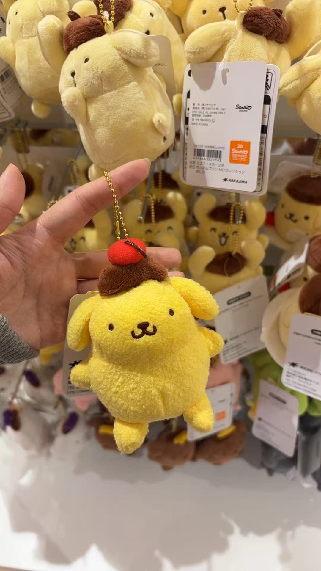 48汇0327 三丽鸥布丁狗樱桃款毛绒挂件