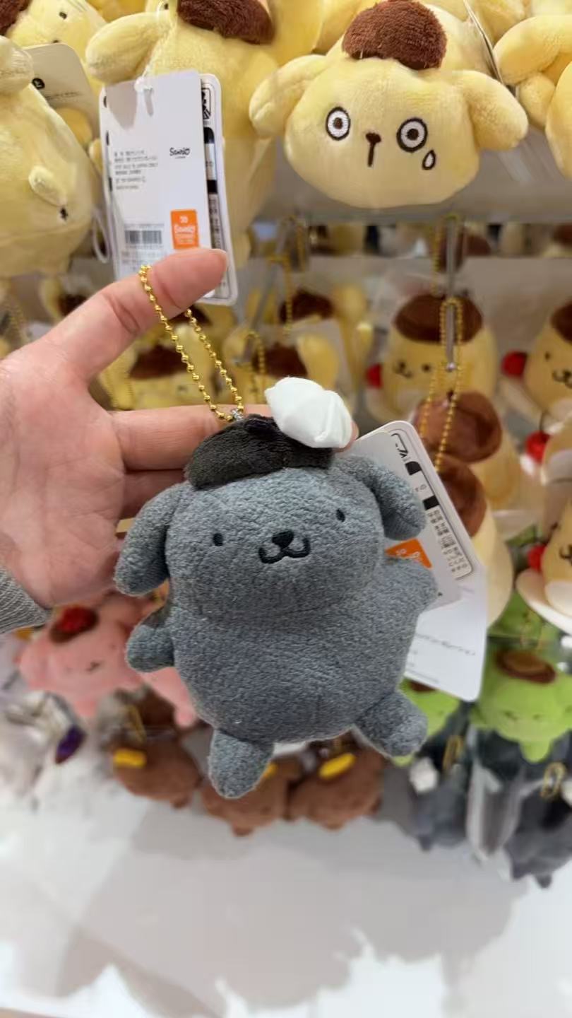 48汇0327 三丽鸥布丁狗灰色布丁狗毛绒挂件