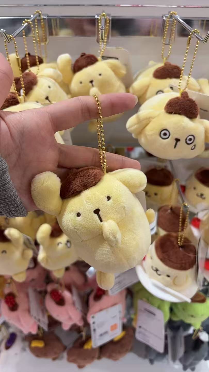 48汇0327 三丽鸥布丁狗捂嘴思考毛绒挂件