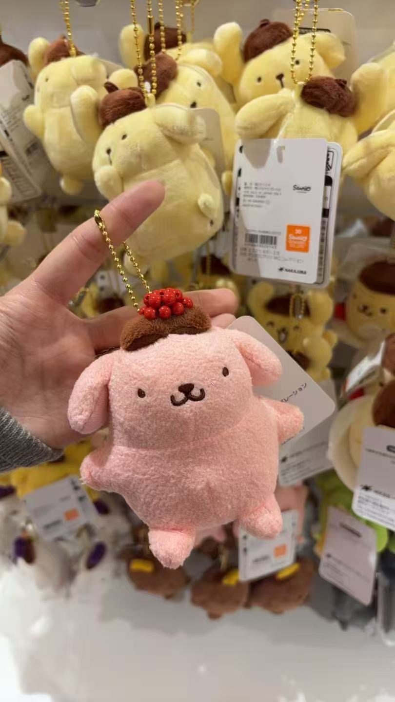 48汇0327 三丽鸥布丁狗粉色毛绒挂件