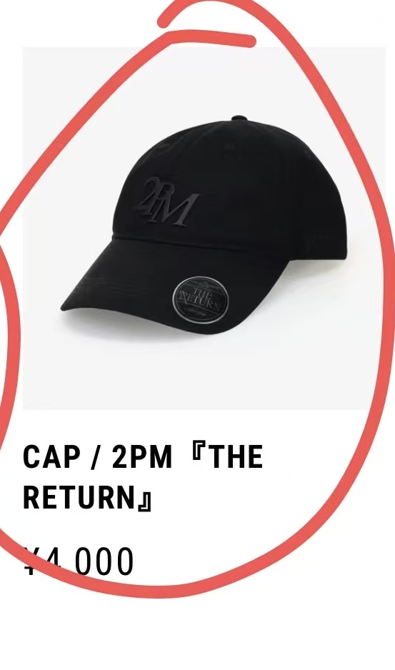 0405 2PM出道15周年纪念东京巨蛋演唱会官方限定周边&mdash;主题棒球帽