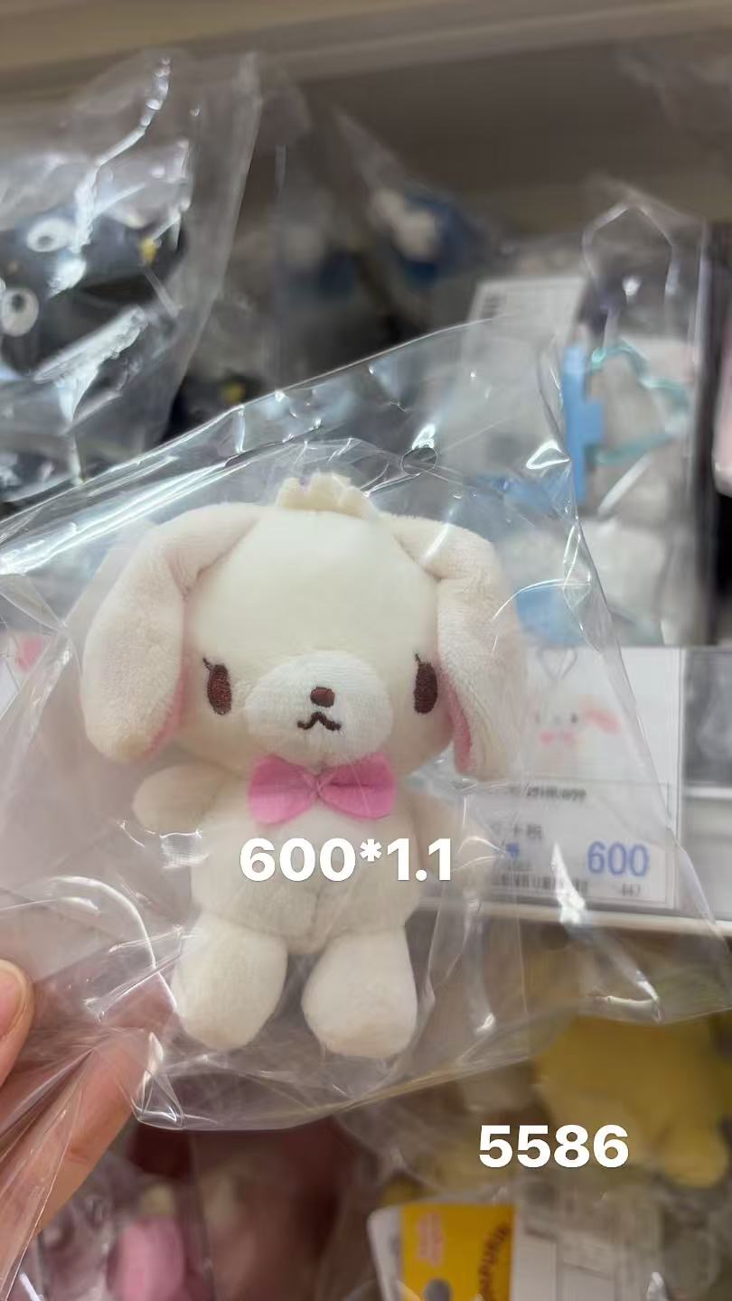 0407 折扣店 三丽欧甜点兔 爱心扣 毛绒挂件 