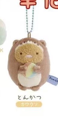 Jp5汇起接0418 角落水族馆系列猪排毛绒挂件