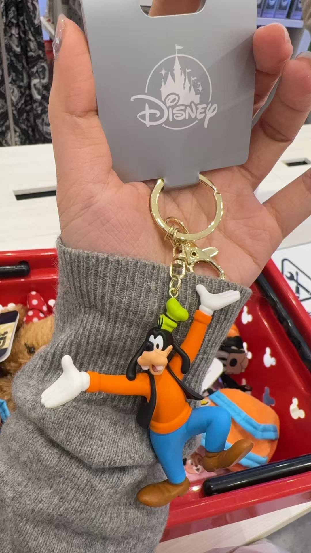 0407 迪士尼高飞（Goofy）立体造型钥匙扣