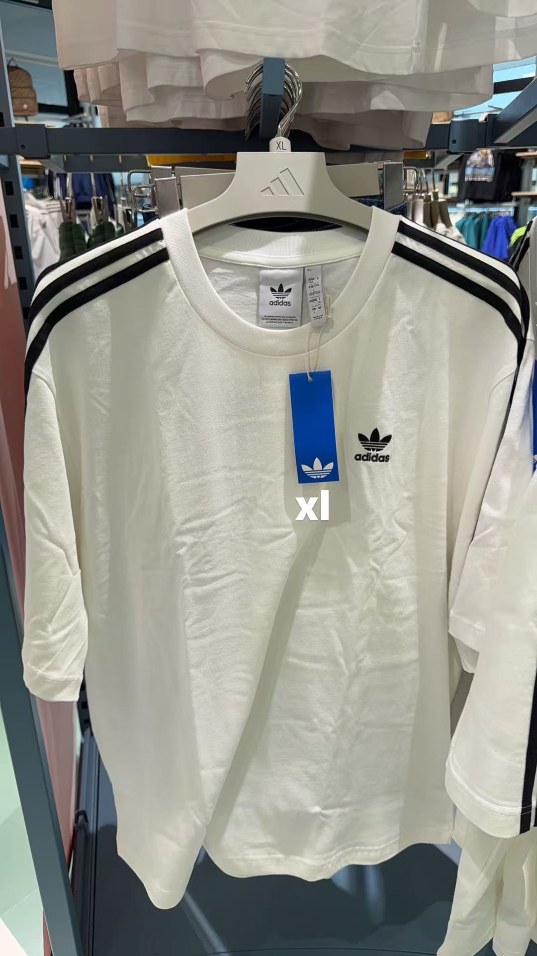 0409阿迪白色半袖 Xl码数8折