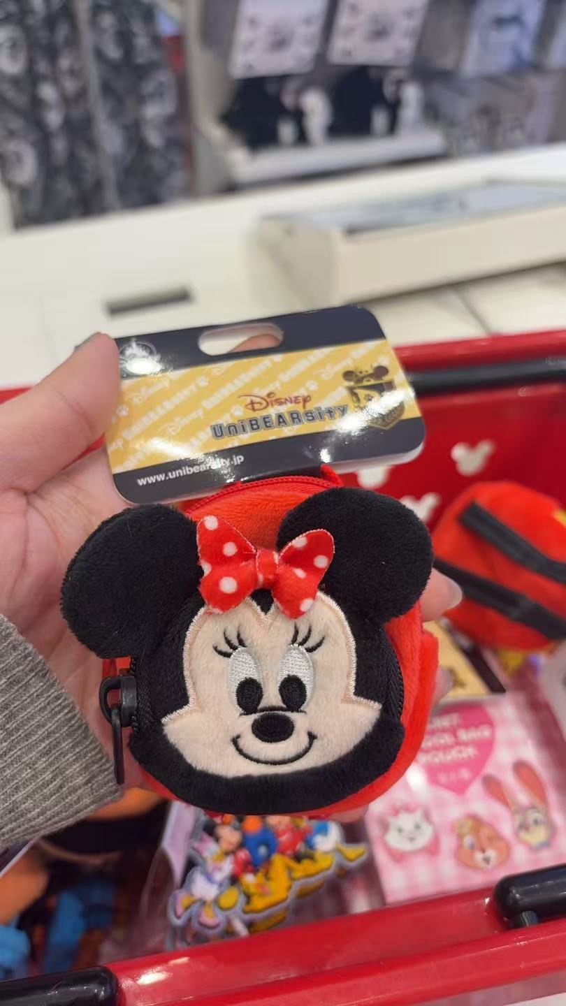 0407  迪士尼 米妮（Minnie Mouse）毛绒零钱包/包挂