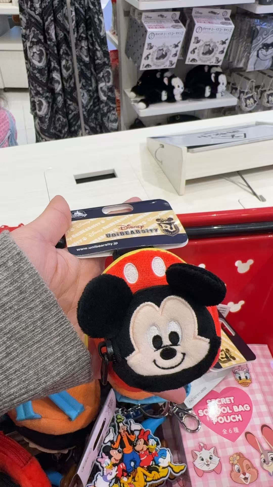 0407 迪士尼米奇小背包 毛绒挂件 