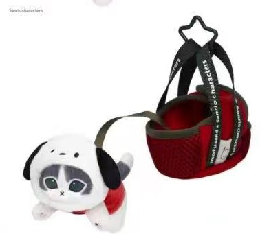 JP 0417 5汇起接 三丽欧鲨鱼猫联名 帕恰狗宠物包