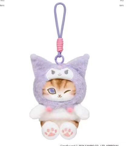 JP 0417 5汇起接 三丽欧鲨鱼猫联名 库洛米挂件 