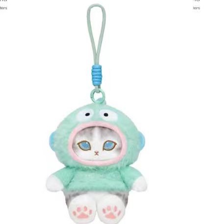 JP 0417 5汇起接 三丽欧鲨鱼猫联名 丑鱼挂件 