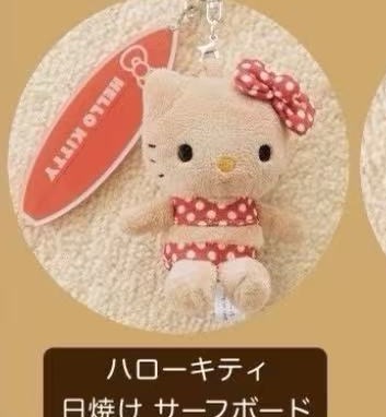 JP 5汇起接 0501 三丽欧kt黑皮波点泳衣 毛绒挂件 