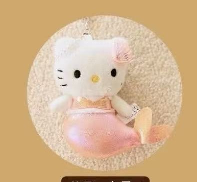 JP 5汇起接 0501 三丽欧kt粉色美人鱼 毛绒挂件 