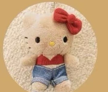 JP 5汇起接 0501 三丽欧kt黑皮牛仔裤 毛绒挂件 