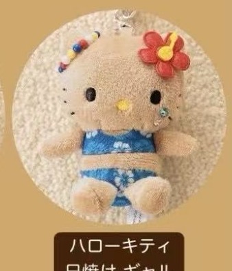 JP 5汇起接 0501 三丽欧kt蓝花泳衣 毛绒挂件 