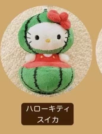JP 5汇起接 0501 三丽欧kt西瓜造型 毛绒挂件 