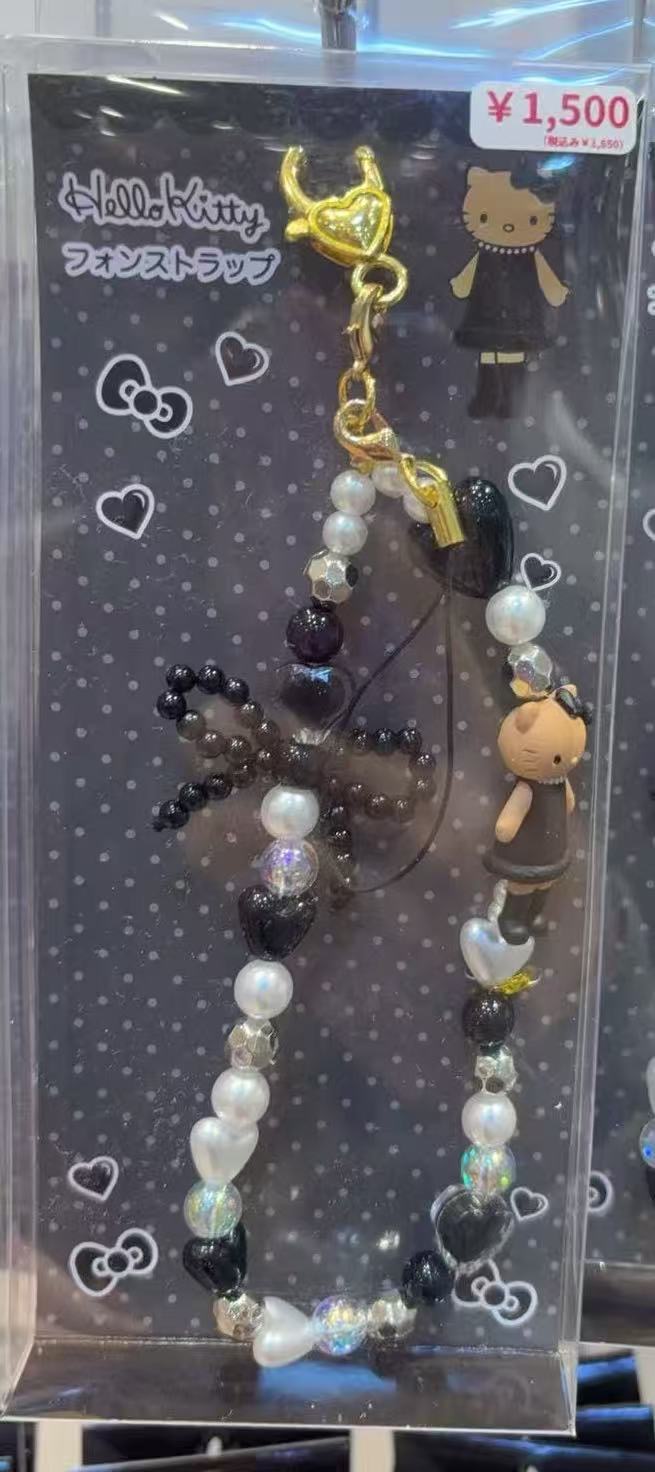 0314 三丽欧黑色连衣裙 kt手机链 