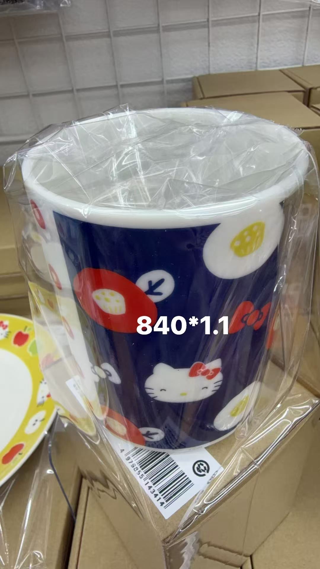 0414 折扣店  Hello Kitty 早餐主题陶瓷杯