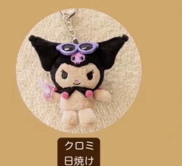 JP 5汇起接 0501 三丽欧库洛米黑皮 毛绒挂件 