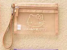 0501 5汇 三丽欧浅棕色kt 网纱收纳袋