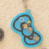 0501 5汇 三丽欧蓝色kt蝴蝶结 钥匙扣