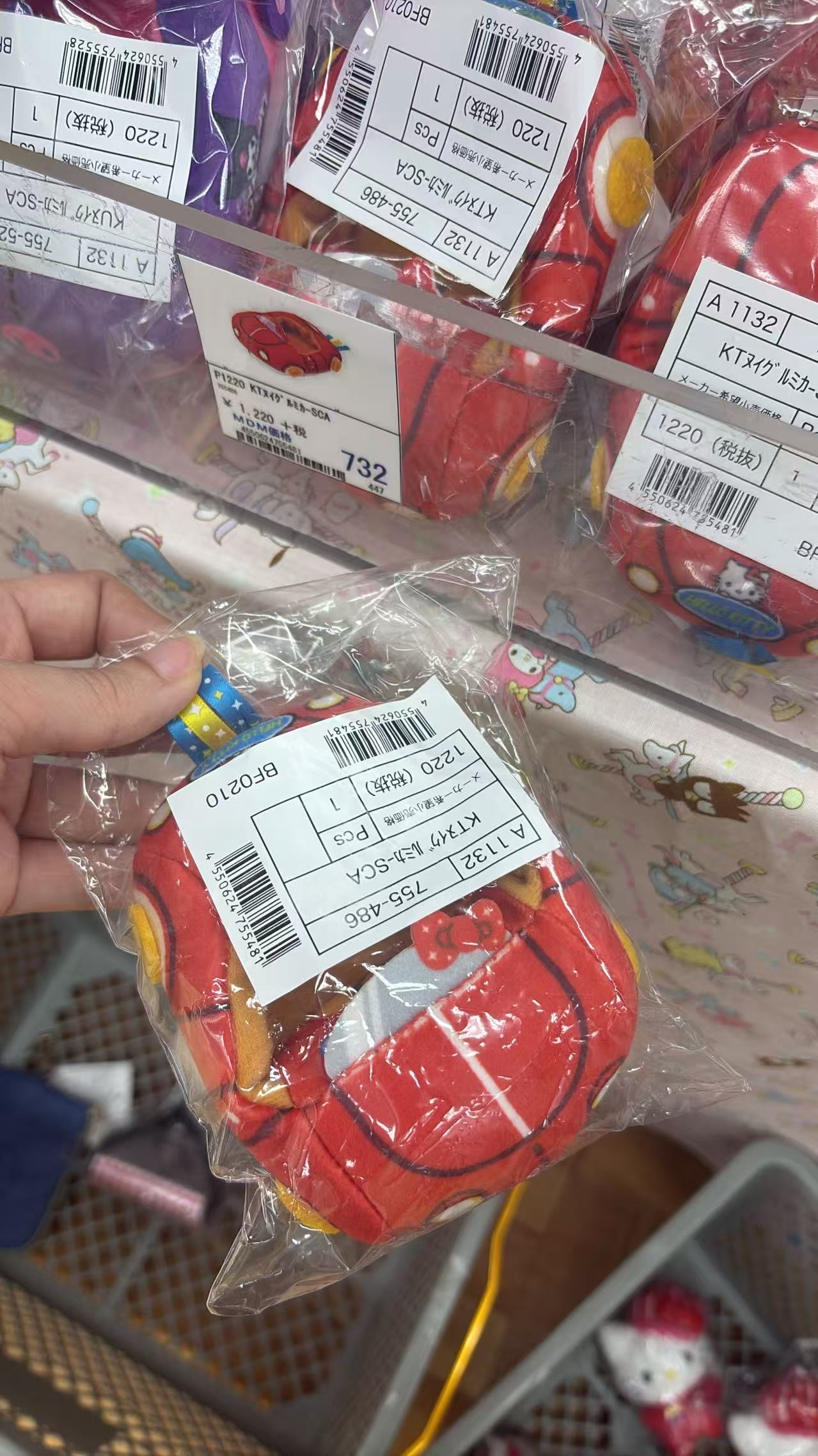 0420 折扣店 三丽欧kt红色赛车 毛绒玩偶