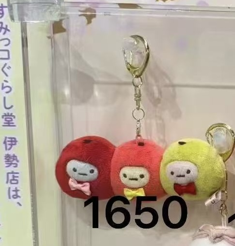 JP52汇起接0513角落生物善光寺圆子三兄弟毛绒挂件