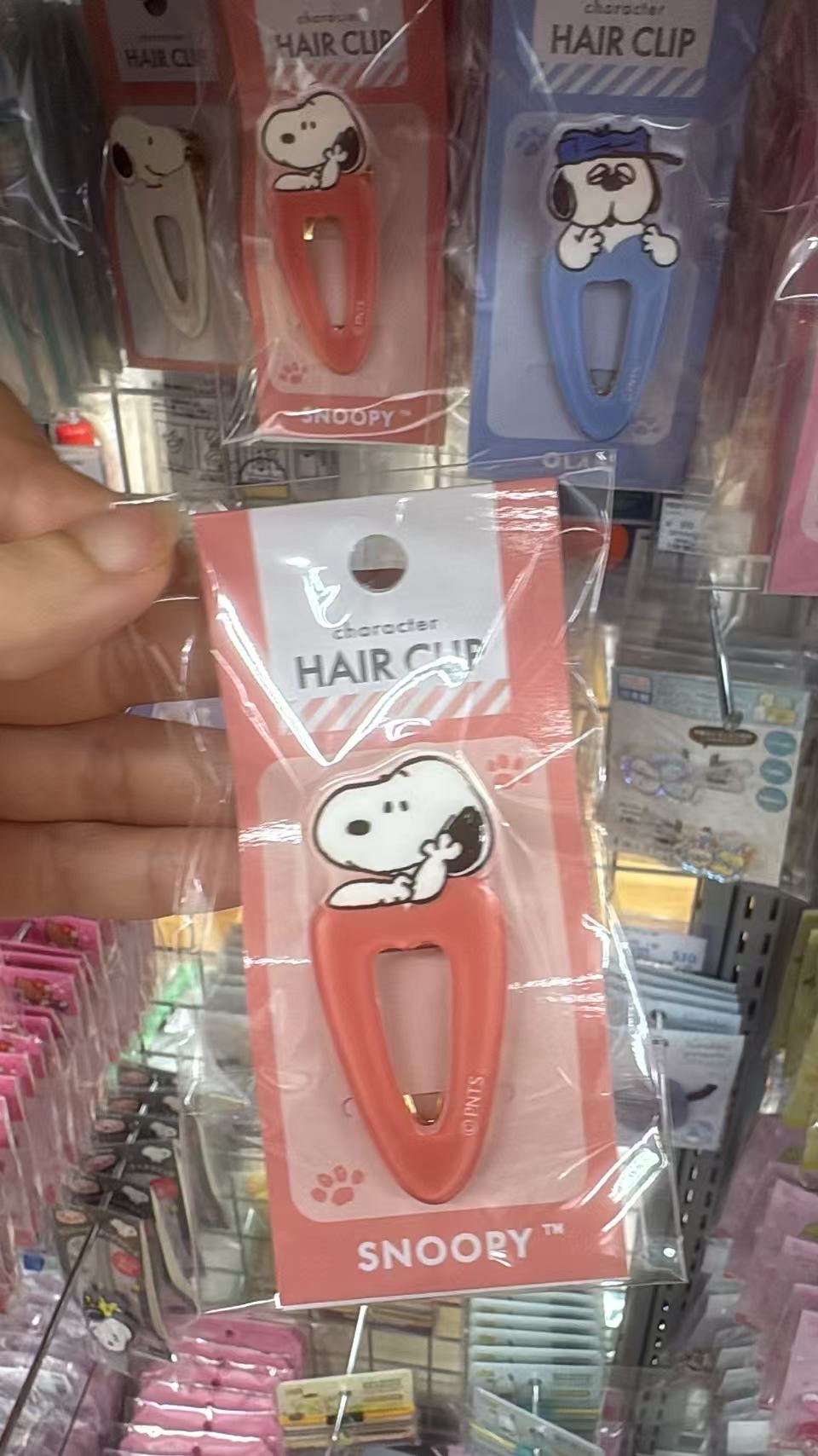 0421 折扣店  史努比（Snoopy）卡通发夹橘色