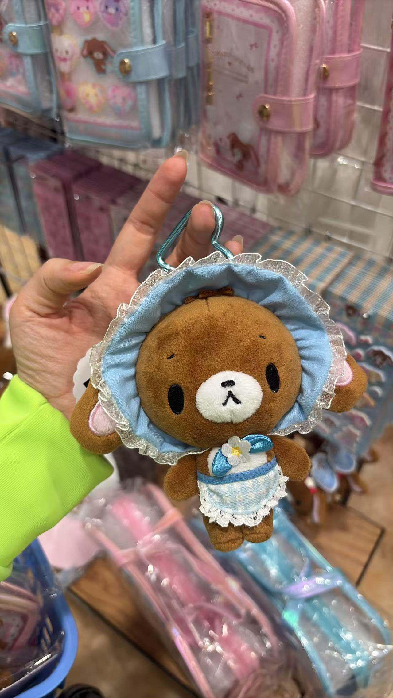 5汇0501 三丽鸥蜜糖邦尼焦糖兔女仆装心形扣挂件