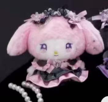 JP 0501 5汇起接 三丽欧暗夜地雷系美乐蒂 毛绒挂件