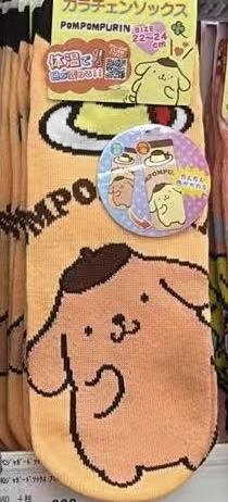 0511 折扣店 三丽欧布丁狗黑皮 袜子 22-24cm