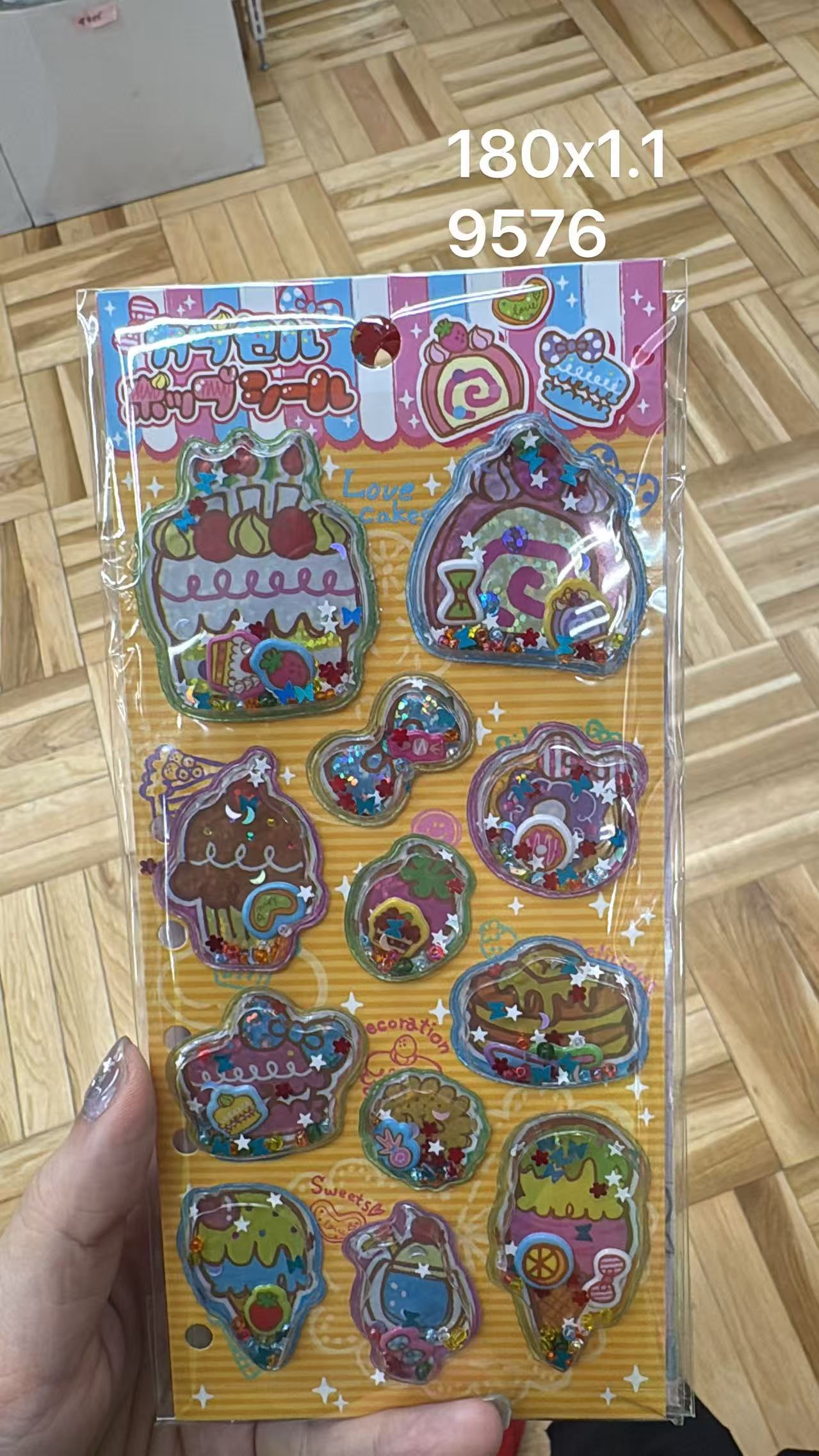 0512 折扣店 日系甜品主题的入油摇摇乐立体贴纸