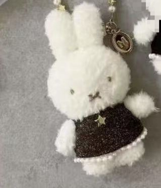 0513 52汇 米菲棕色亮闪闪 连衣裙 毛绒挂件