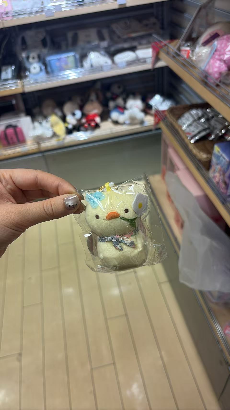0516 小黄鸭 毛绒挂件 