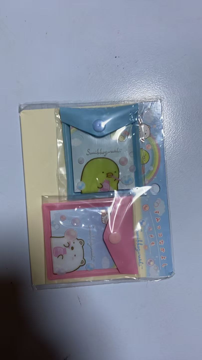 0525 角落小伙伴 便签本 AND 卡夹 2用 2个装