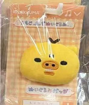 0519 轻松熊 熊妹眨眼图案 毛绒胸针