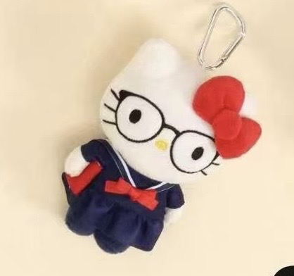 0519 48汇6折三丽鸥Hello Kitty 学生服造型毛绒挂件