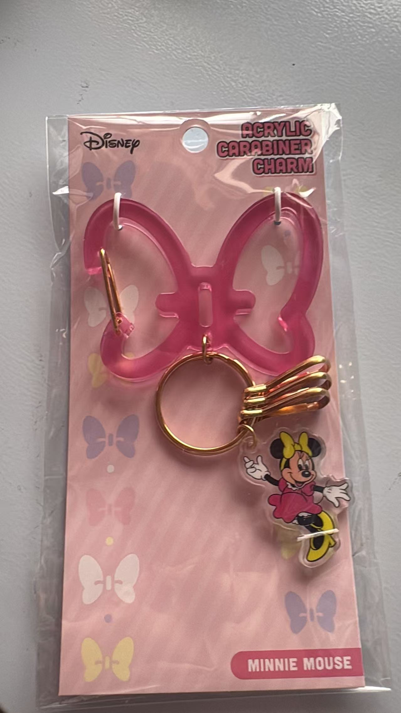 0523 折扣店  迪士尼米妮蝴蝶结登山扣挂件