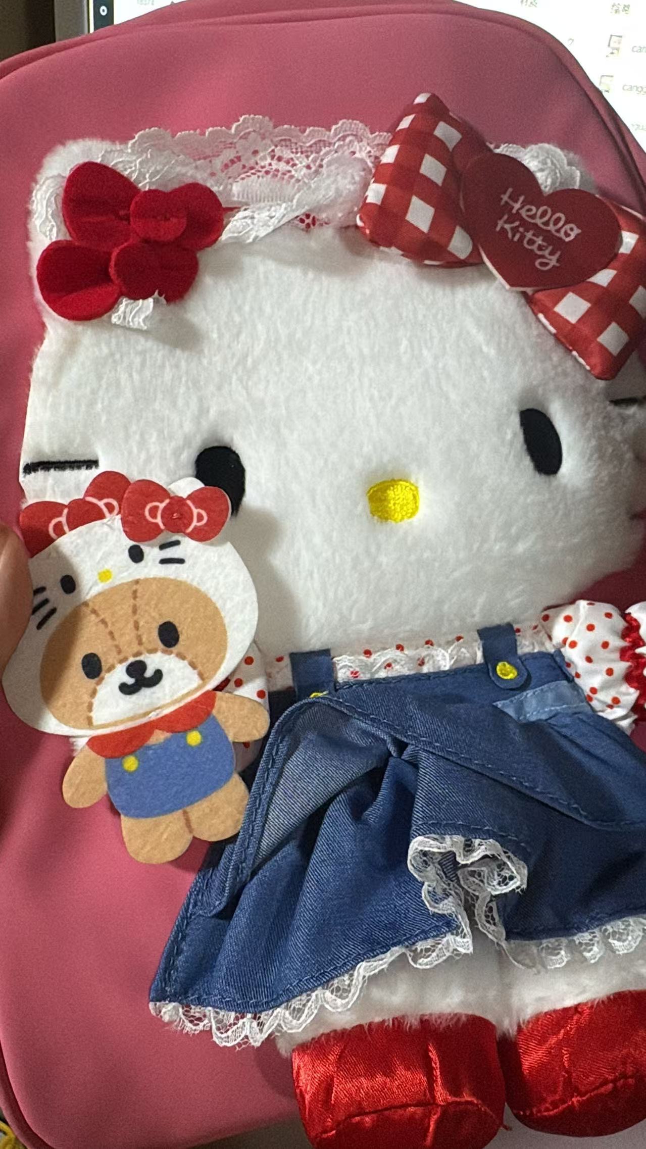 5汇0524 三丽鸥 Hello Kitty 主题毛绒公仔包包