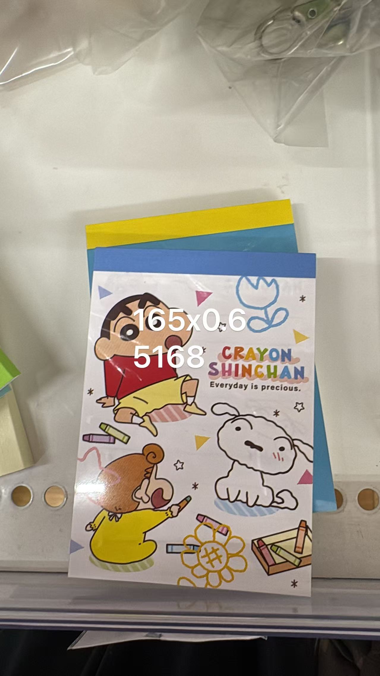 0525 折扣店 蜡笔小新小葵 小白 画画 便签本