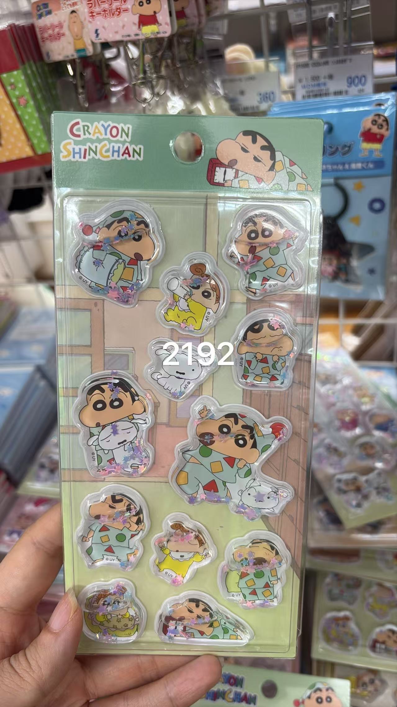 0527 折扣店 蜡笔小新 立体流沙贴纸