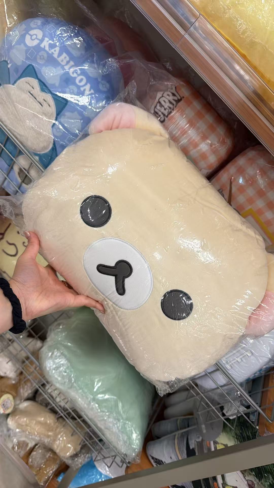 0527 轻松熊 米色熊妹 枕头 