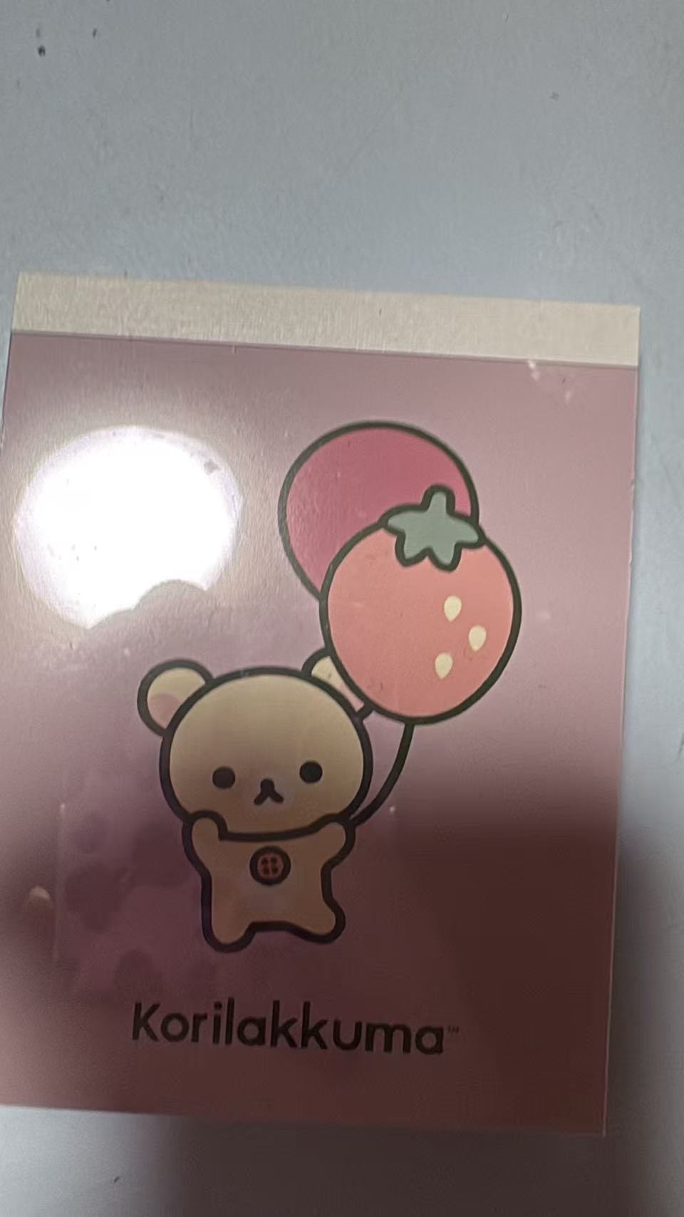 0528 折扣店 轻松熊 粉色封面妹妹气球便签本
