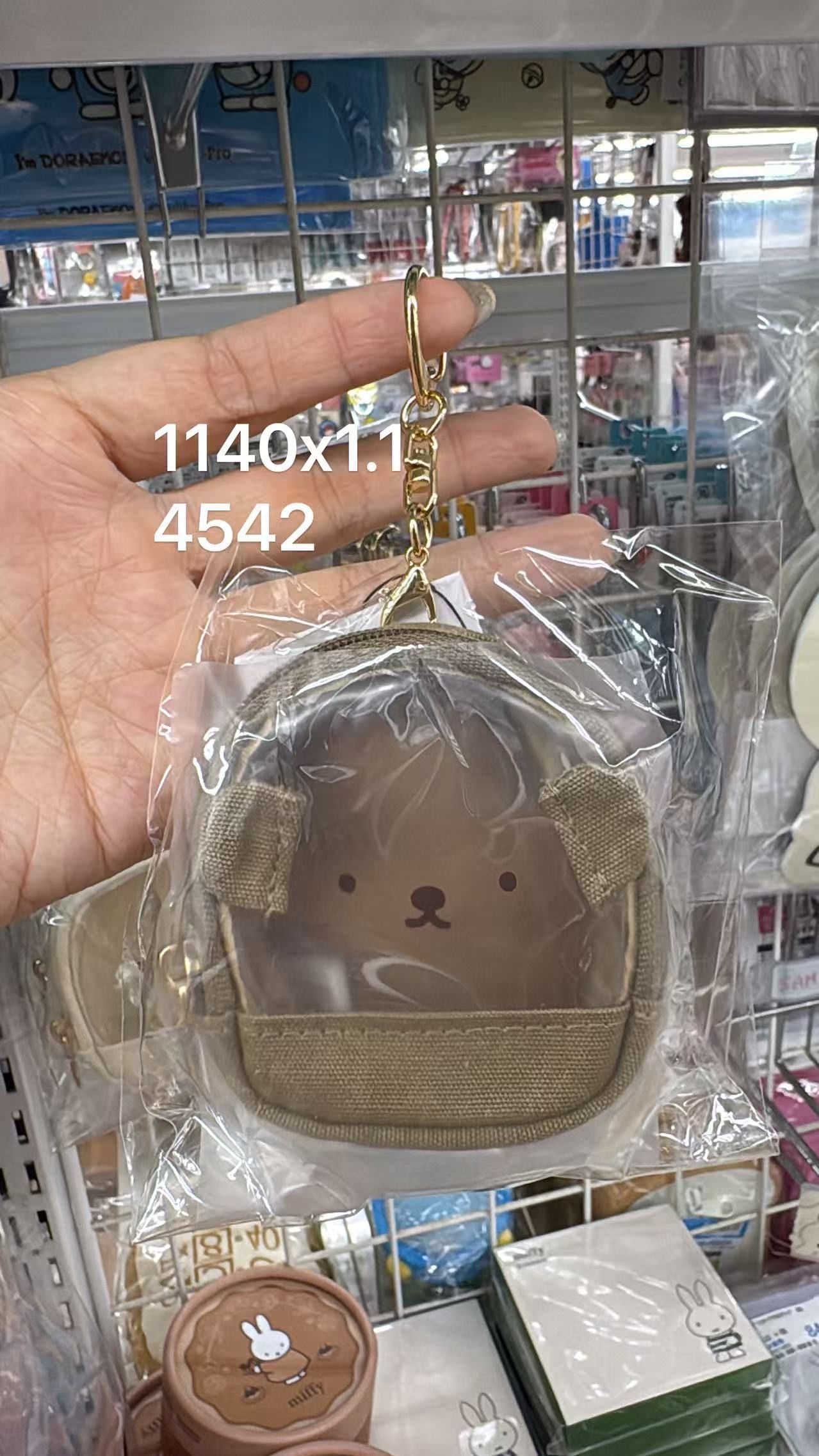 0604 折扣店 米菲鲍里斯书包造型PVC透明小包包