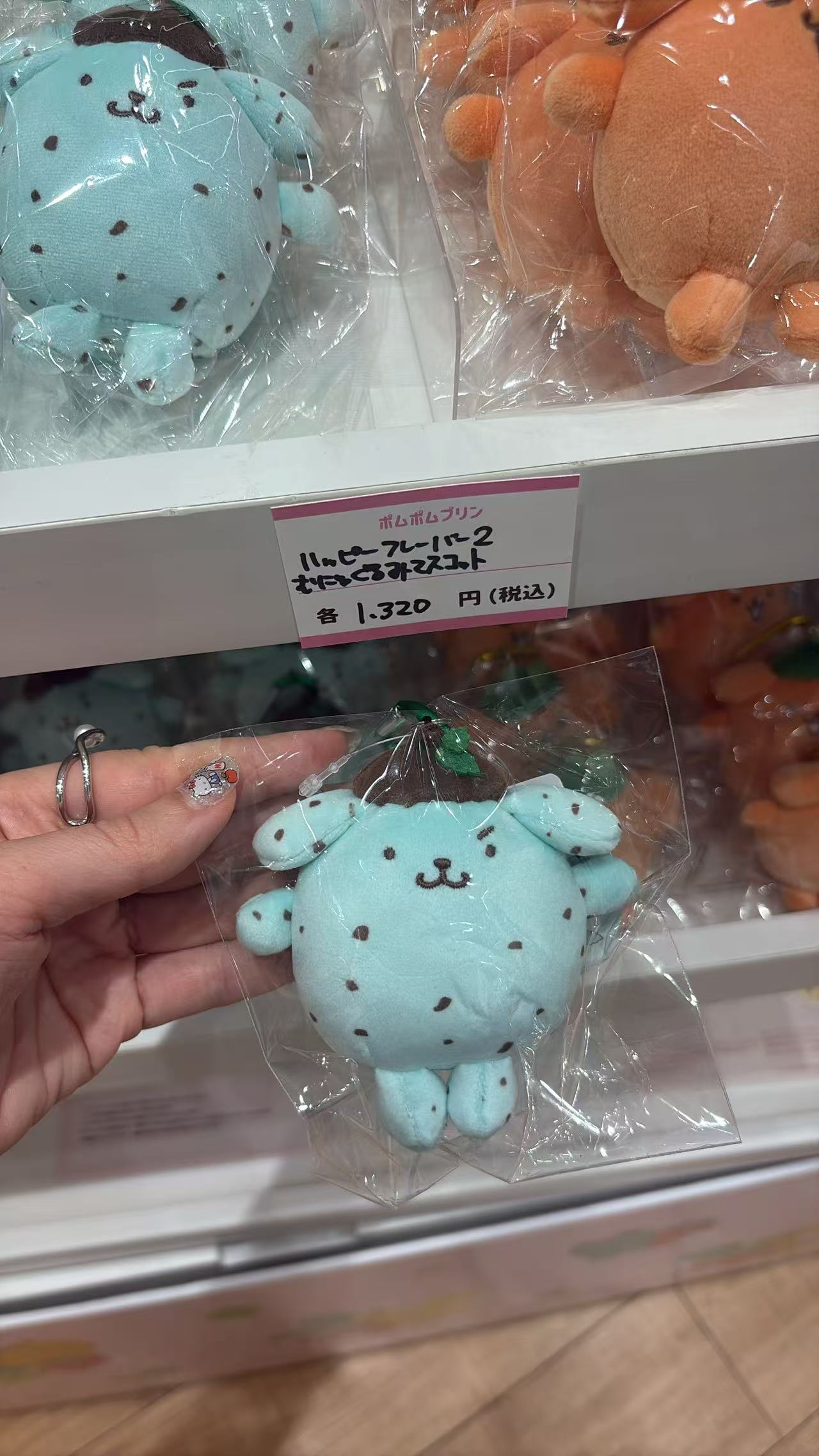 0605 三丽鸥布丁狗薄荷巧克力水果甜点毛绒挂件