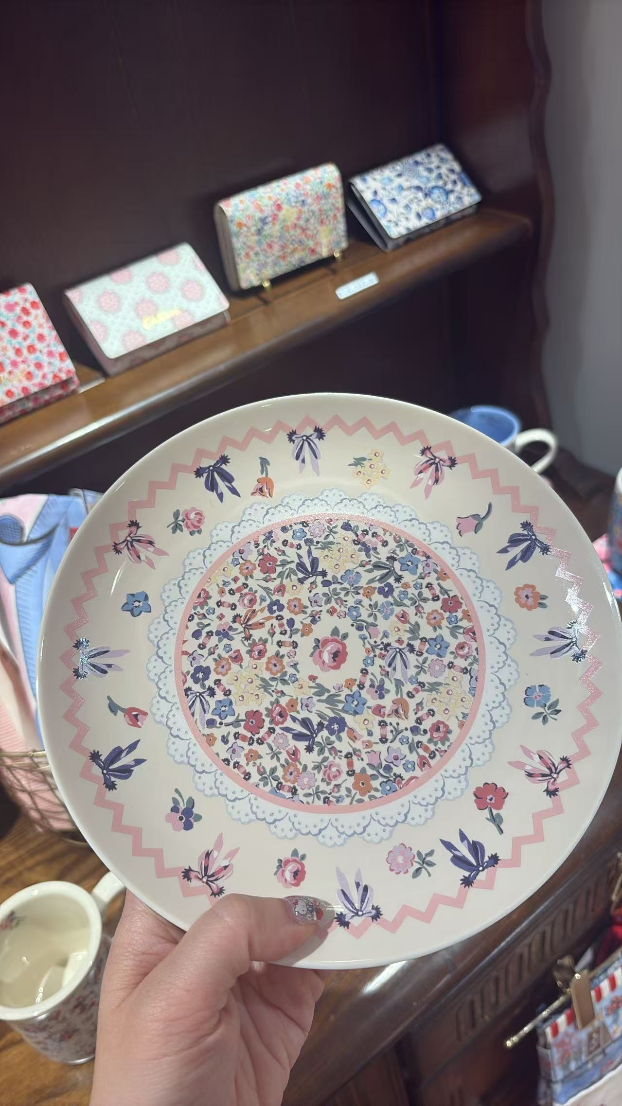48汇0606  Cath Kidston 复古碎花陶瓷点心盘