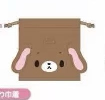 48汇0007预售 三丽鸥 焦糖兔毛绒束口袋