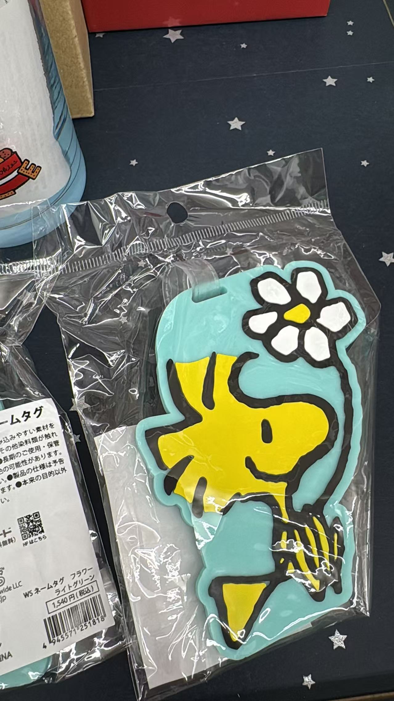 0611 折扣店 史努比 胡氏托蓝色行李牌