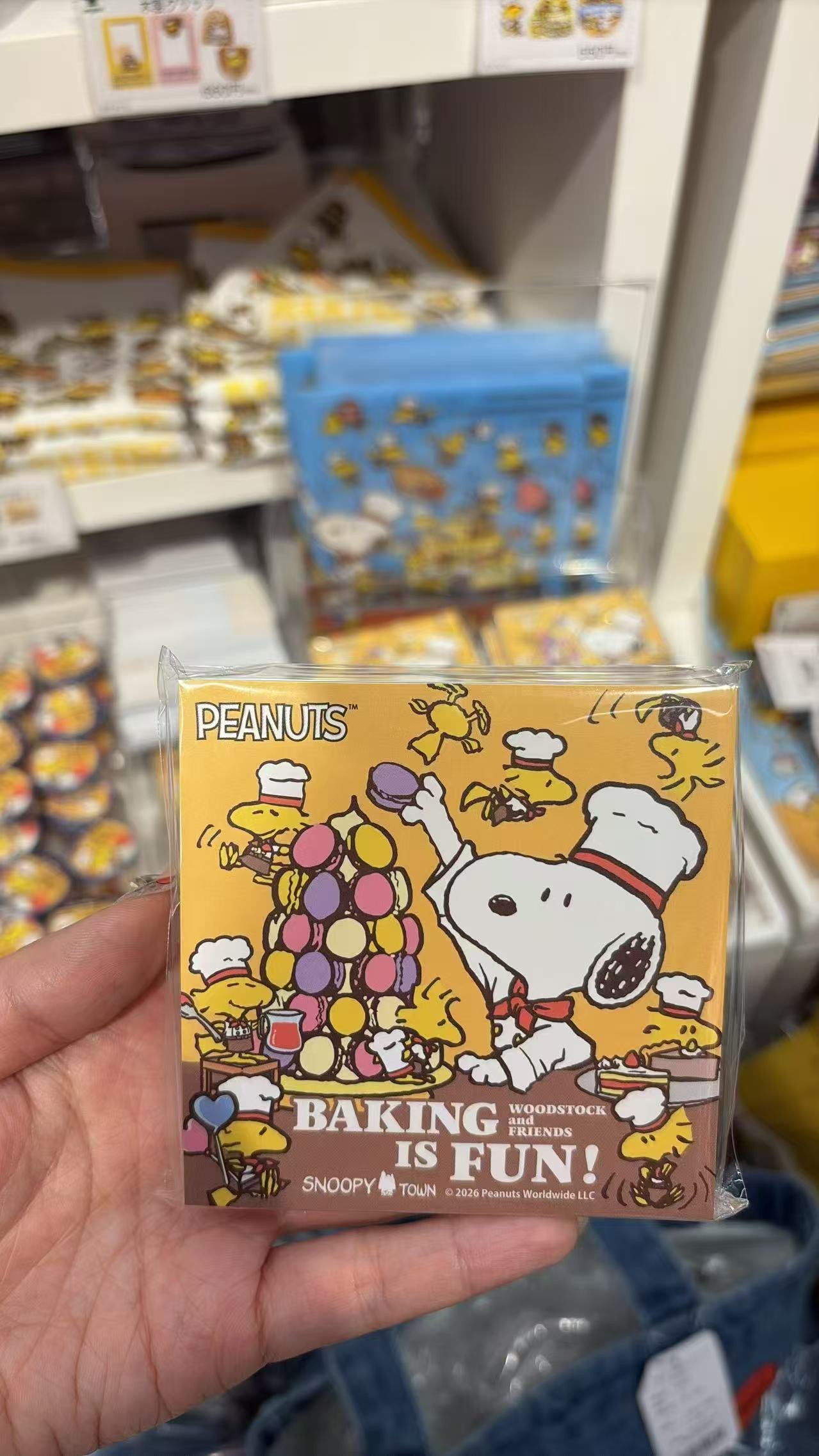 0613 5汇 史努比黄色厨师小狗图案 便签本