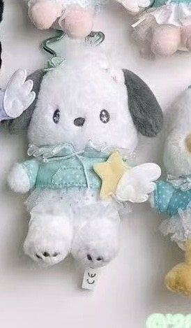 5汇0617 三丽鸥星愿天使系列 帕恰狗星星扣毛绒挂件