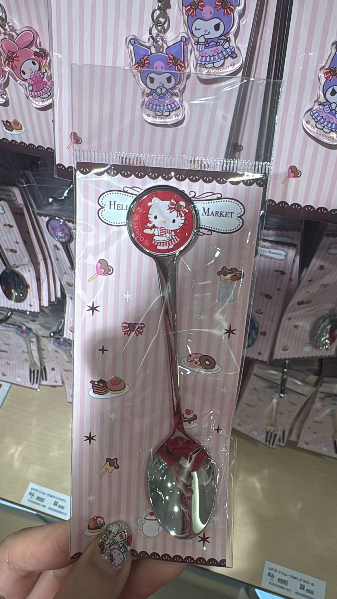 5汇0617 Hello Kitty&rsquo;s Sweets Market 限定不锈钢甜品小勺